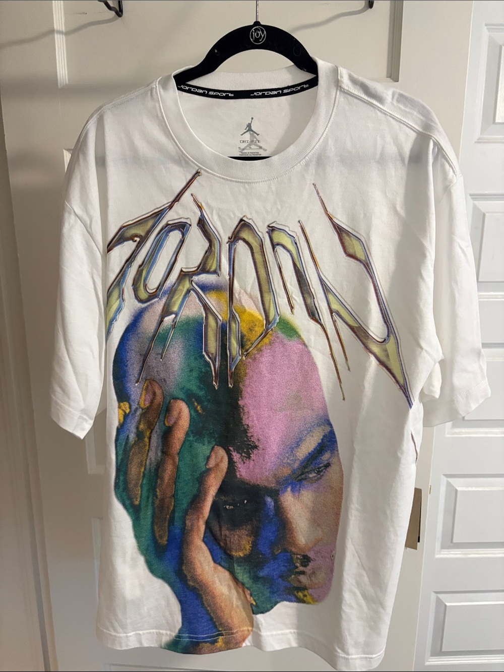 Jordan Sport Graphic Face Print Tee - White